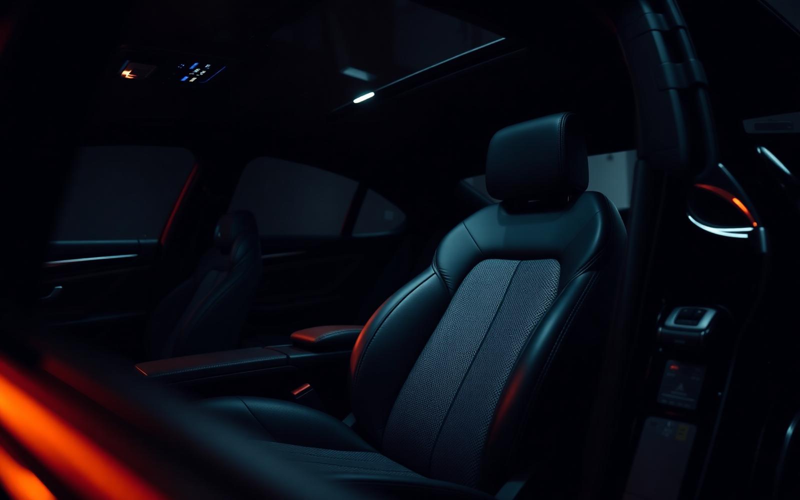 Rear passenger seating detail